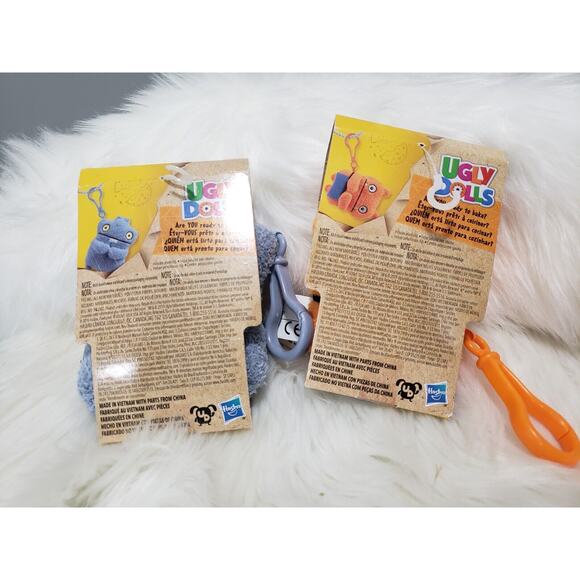 Lot 2 UGLYDOLLS BABO WAGE to-Go Stuffed Plush Toy 5" Back Pack Clip Ugly Dolls - Picture 4 of 4